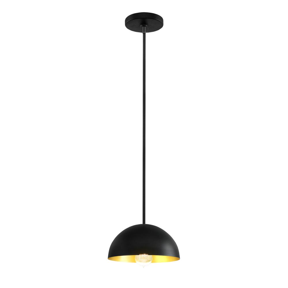 Elias 9" 1-Light Dome Pendant