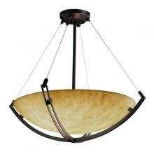  CLD-9727-35-DBRZ - 48" Pendant Bowl w/ Crossbar