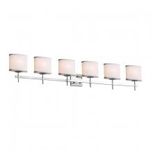  FAB-8416-30-WHTE-CROM - Union 6-Light Bath Bar