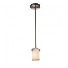  FAB-8455-10-WHTE-NCKL - Atlas 1-Light Mini-Pendant