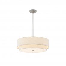  FAB-9776-CREM-NCKL - Classic 22" Tiered Drum Pendant