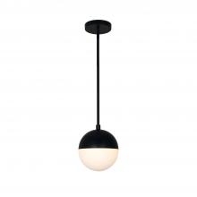  FSN-4150-OPAL-MBLK - Ion 1-Light 7" Pendant