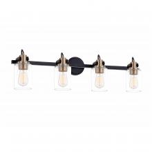  FSN-8194-CLER-MBBR - Brooklyn 4-Light Bath Bar