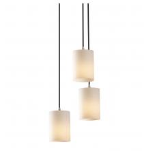  FSN-8818-10-OPAL-NCKL - Mini 3-Light Cluster Pendant