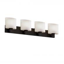  FSN-8924-30-OPAL-DBRZ - Modular 4-Light Bath Bar