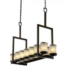  GLA-8764-16-WTFR-DBRZ - Dakota 14-Light Bridge Chandelier (Tall)