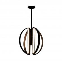  NSH-4301-MBLK - Liv 18" LED 5-Light Chandelier