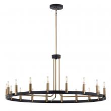  NSH-8045-MBBR - Clayton 42” 1-Tier 18-Light Chandelier