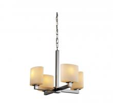  FSN-8829-30-OPAL-NCKL - Modular 4-Light Chandelier