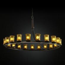  GLA-8716-16-GLDC-DBRZ - Dakota 21-Light 1-Tier Ring Chandelier