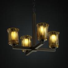  GLA-8829-16-WTFR-DBRZ - Modular 4-Light Chandelier