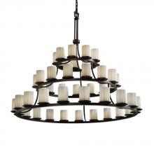  POR-8714-10-BANL-DBRZ - Dakota 45-Light 3-Tier Ring Chandelier