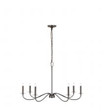  2301-42BP - 6 Light Chandelier