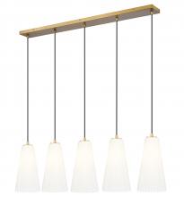  3043P7-5L-MGLD - 5 Light Linear Chandelier