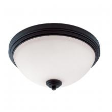  314F3-BRZ - 3 Light Flush Mount