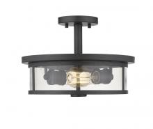  462SF14-BRZ - 2 Light Semi Flush Mount