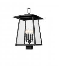  5015PHBS-BK - 4 Light Outdoor Post Mount Fixture