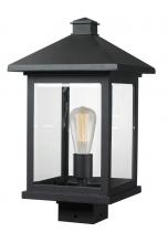  531PHBS-BK - 1 Light Outdoor Post Mount Fixture