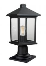  531PHMR-533PM-BK - 1 Light Outdoor Pier Mounted Fixture