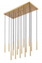  919MP12-17L-MGLD-LED - 17 Light Linear Chandelier