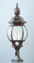  4072 BK - Francisco 30" Postmount Lantern