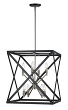  71058 BK/BN - Ackerman 19.5" Square Cage Pendant