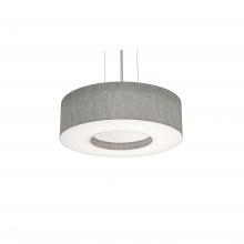  MCP1524MBBK-GY - Montclair 15'' Med Base Pendant - BK w/ GY