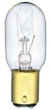  0371700 - 25W T8 Incandescent Clear D.C. Bayonet Base, 120 Volt, Card