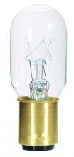  0372200 - 15W T7 Incandescent Clear D.C. Bayonet Base, 120 Volt, Card