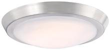  6107300 - 11 in. 20W LED Flush Brushed Nickel Finish Frosted Acrylic Shade