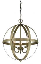  6353700 - 3 Light Chandelier Antique Brass Finish