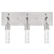  6372100 - 22W 3 Light LED Wall Fixture Brushed Nickel Finish Bubble Glass