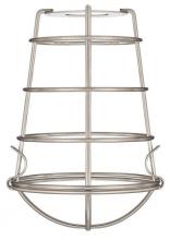  8505200 - Brushed Nickel Finish Cage Shade with Latched Bottom