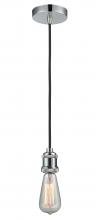  100PC-10BK-1PC - Edison - 1 Light - 2 inch - Polished Chrome - Cord hung - Mini Pendant