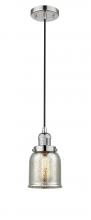  201C-PN-G58-LED - Bell - 1 Light - 5 inch - Polished Nickel - Cord hung - Mini Pendant