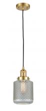  201C-SG-G262 - Stanton - 1 Light - 6 inch - Satin Gold - Cord hung - Mini Pendant