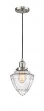  201C-SN-G664-7-LED - Bullet - 1 Light - 7 inch - Brushed Satin Nickel - Cord hung - Mini Pendant