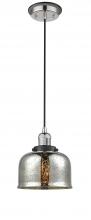  201CBP-PNBK-G78 - Bell - 1 Light - 8 inch - Polished Nickel - Cord hung - Mini Pendant