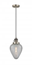  201CSW-AB-G165 - Geneseo - 1 Light - 7 inch - Antique Brass - Cord hung - Mini Pendant