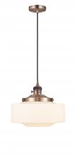  201CSW-AC-G691-12 - Bridgeton - 1 Light - 16 inch - Antique Copper - Cord hung - Mini Pendant