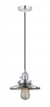  201CSW-PC-M7-LED - Railroad - 1 Light - 8 inch - Polished Chrome - Cord hung - Mini Pendant