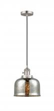  201CSW-SN-G78 - Bell - 1 Light - 8 inch - Brushed Satin Nickel - Cord hung - Mini Pendant