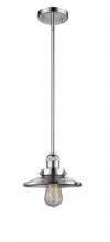  201S-PC-M7-LED - Railroad - 1 Light - 8 inch - Polished Chrome - Stem Hung - Mini Pendant