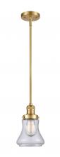  201S-SG-G192-LED - Bellmont - 1 Light - 7 inch - Satin Gold - Stem Hung - Mini Pendant