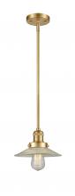  201S-SG-G2-LED - Halophane - 1 Light - 9 inch - Satin Gold - Stem Hung - Mini Pendant