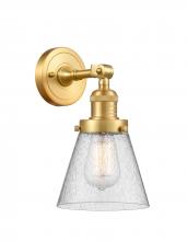  203-SG-G64-LED - Cone - 1 Light - 6 inch - Satin Gold - Sconce