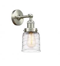  203-SN-G513-LED - Bell - 1 Light - 5 inch - Brushed Satin Nickel - Sconce