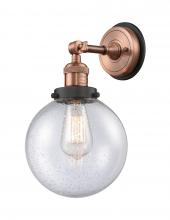  203BP-ACBK-G204-8 - Beacon - 1 Light - 8 inch - Antique Copper - Sconce