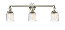  205-SN-G513 - Bell - 3 Light - 30 inch - Brushed Satin Nickel - Bath Vanity Light