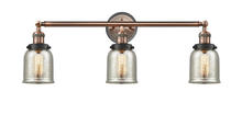  205BP-ACBK-G58 - Bell - 3 Light - 30 inch - Antique Copper - Bath Vanity Light